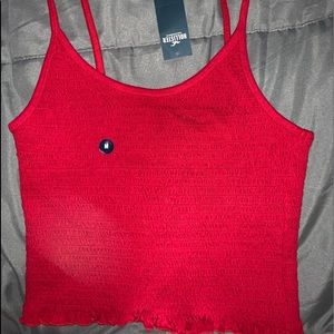 Cute red crop top!